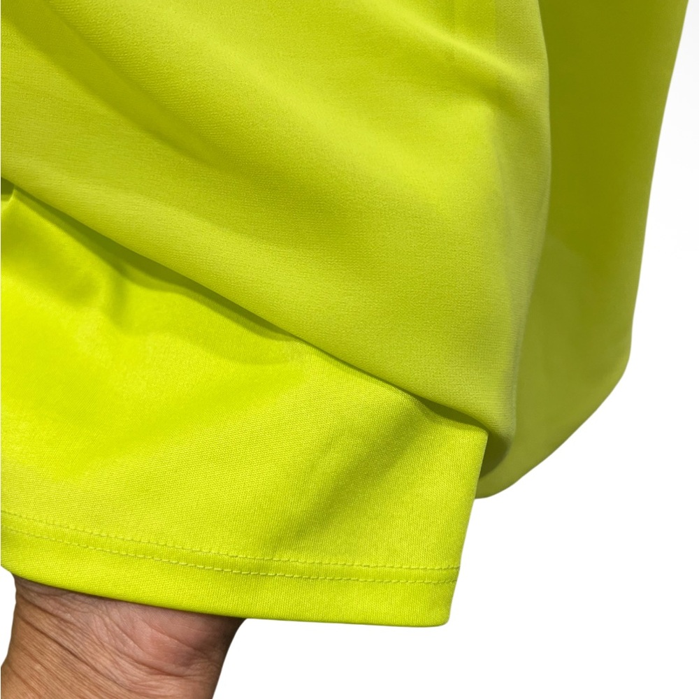 Kyle by Kyle Richards Neon Yellow Batwing Blouse Women’s Size Large - Picture 6 of 7